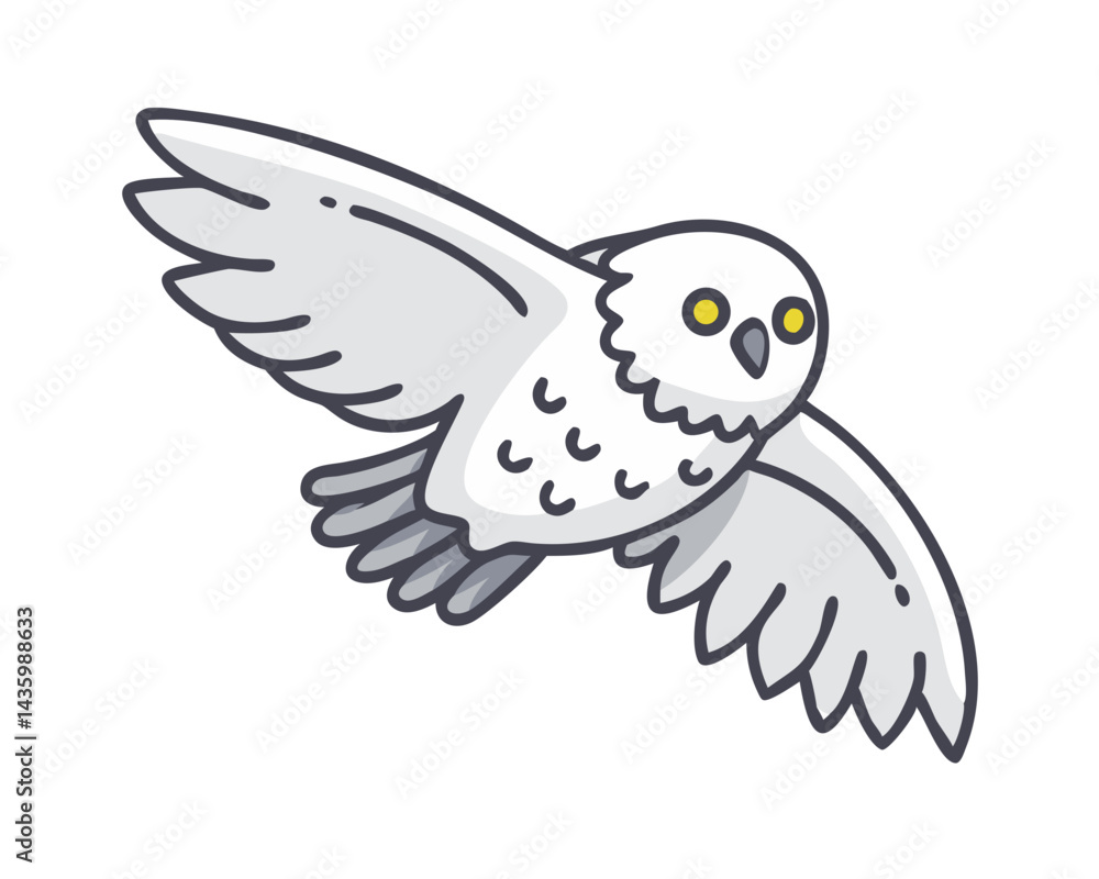 Obraz premium vector illustration of a bird