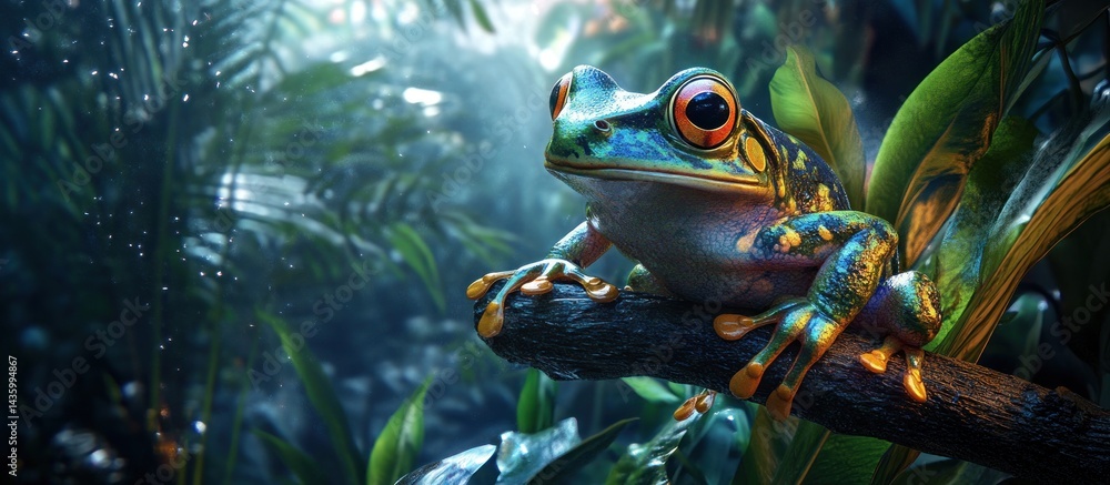 Vibrant Rainforest Frog Vibrant Rainforest Frog