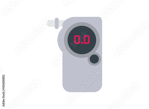 set of an Medical Device ALcohol Tester Illustration