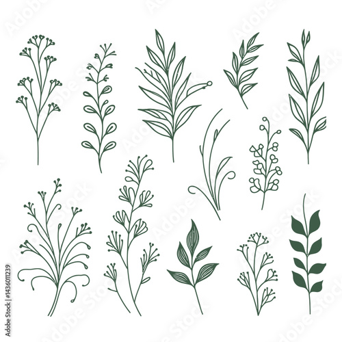 seamless pattern with green leaves
