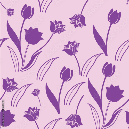 Wallpaper Mural Seamless Pattern Design – Decorative Abstract Background, EPS Vector Torontodigital.ca