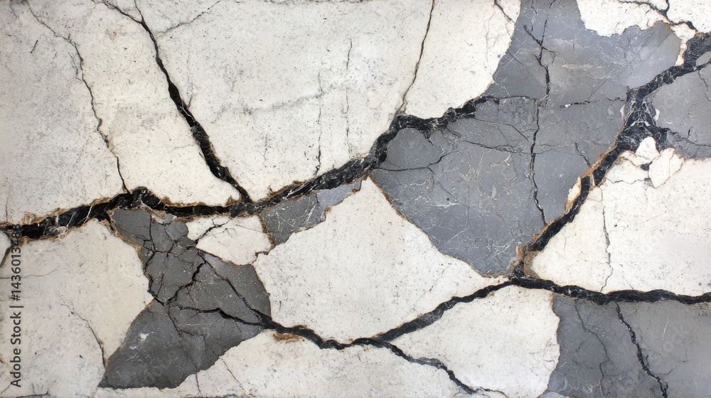 Fototapeta premium Cracked Stone Surface Texture Background