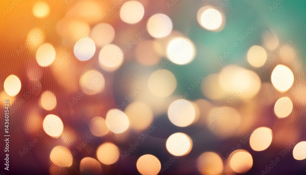 Abstract Bokeh Background Warm Gold, Teal Lights, Festive Glow Abstract Bokeh Background Warm Gold, Teal Lights, Festive Glow