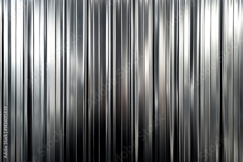 Corrugated Iron Sheets Silver Metal Panels Metallic Surface Galvanized Steel Texture