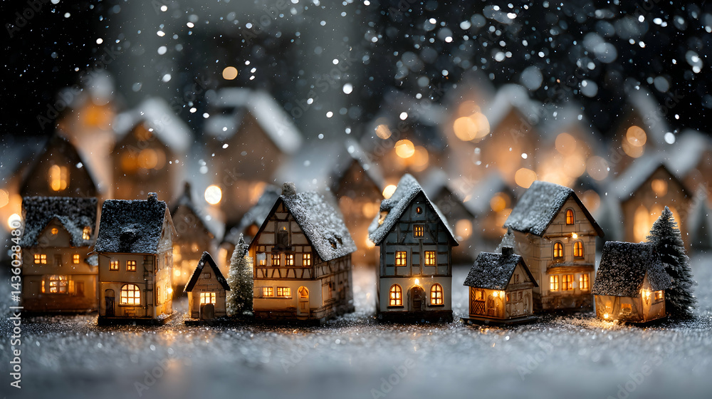 Fototapeta premium Christmas Drawing Background