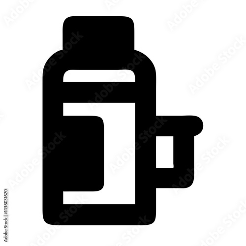Thermos Bottle Icon - Vacuum Flask Design
