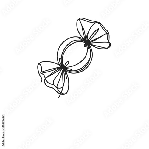 candy on a white