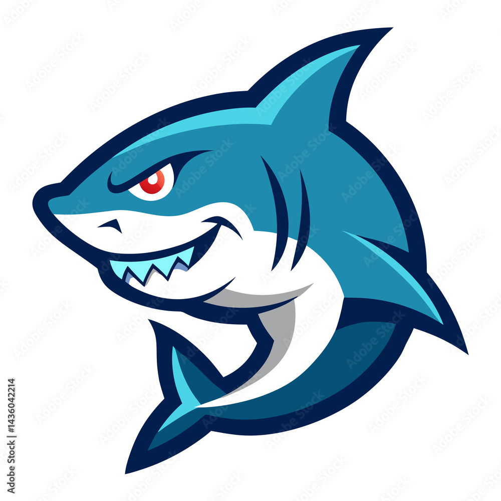 Retro Shark mascot logo vector Retro Shark mascot logo vector