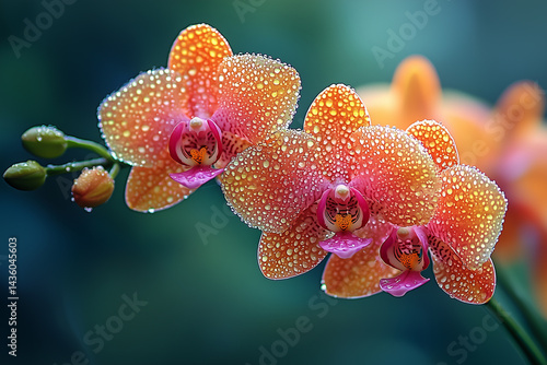 Close up of beautiful wild orchid