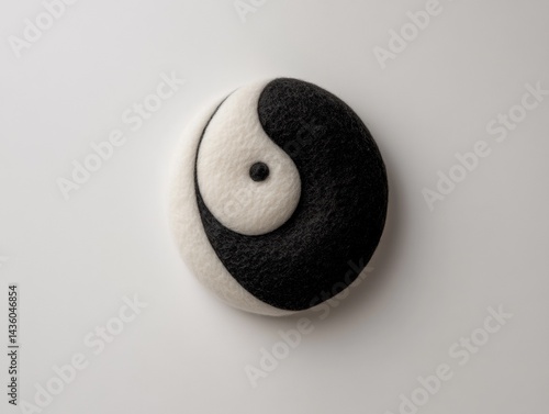 close up of a black and white circle