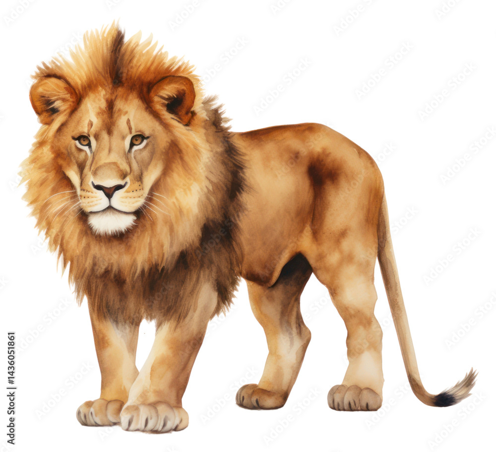 Obraz premium PNG A lion wildlife mammal animal.