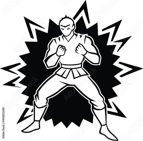 Kamehameha silhouette vector designs 14