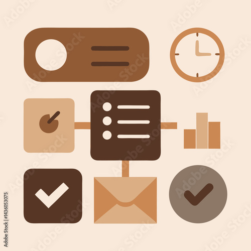 notion dashboard icons kanban board database checklist