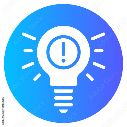 lighbulb gradient icon