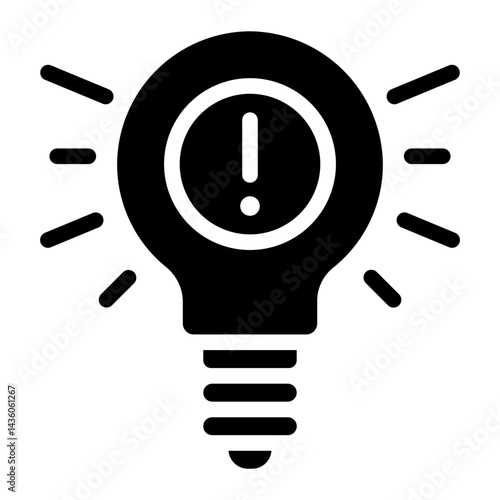 lighbulb glyph icon