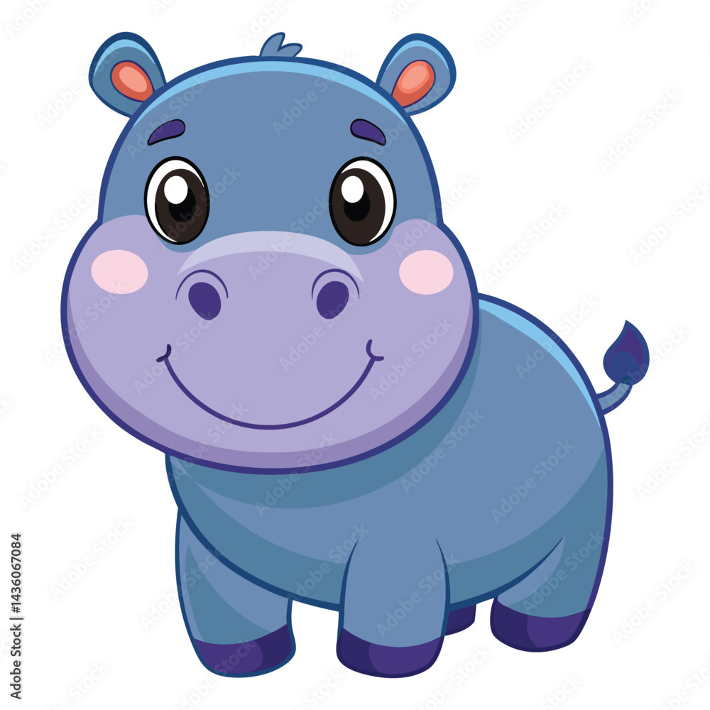 Fototapeta premium Hippopotamus Vector 