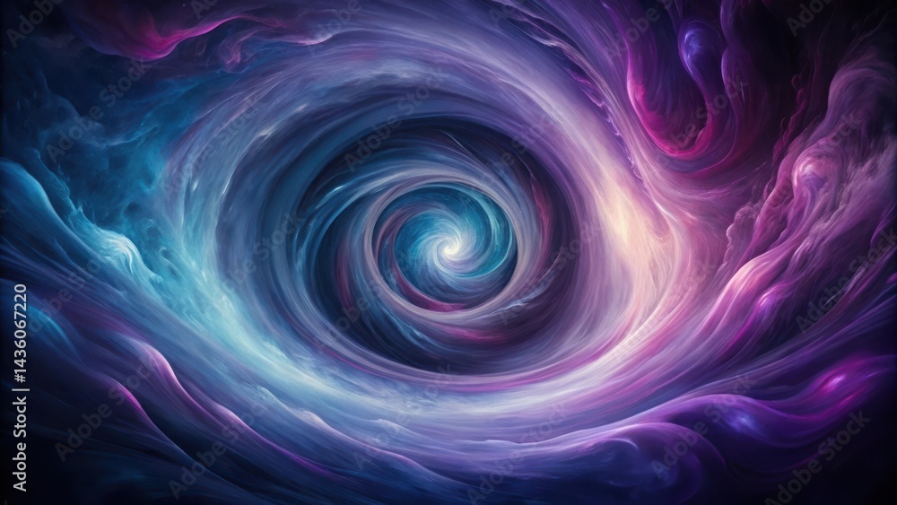 Mysterious swirling vortex with deep indigo and purple hues overlapping a dark grey background, creating an otherworldly atmosphere, swirling vortex, abstract art Mysterious swirling vortex with deep indigo and purple hues overlapping a dark grey background, creating an otherworldly atmosphere, swirling vortex, abstract art