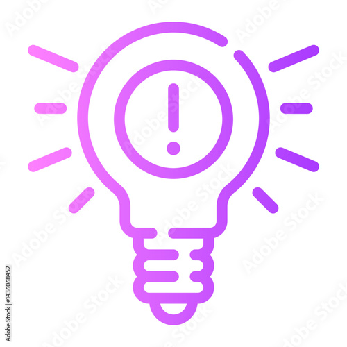 lighbulb gradient icon
