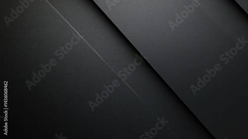 Abstract dark grey diagonal layered surface