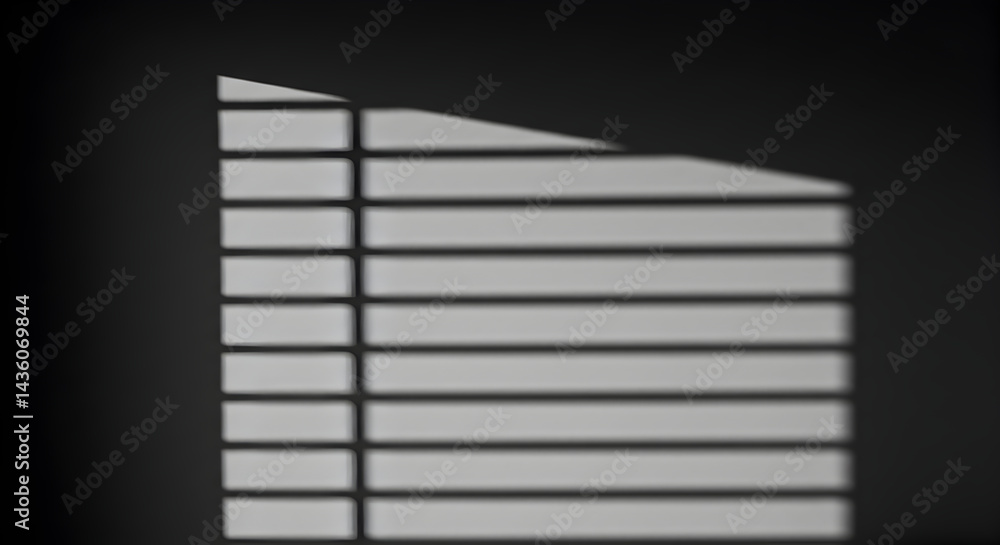 Abstract Light And Shadow Through Window Blinds On Wall Abstract Light And Shadow Through Window Blinds On Wall