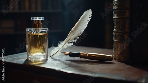 Antique ink perfume display pictures