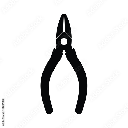 needle nose pliers on white background