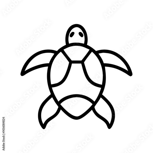 Turtle swimming in clear blue ocean water enjoying a sunny day while showcasing its unique shell and graceful movements