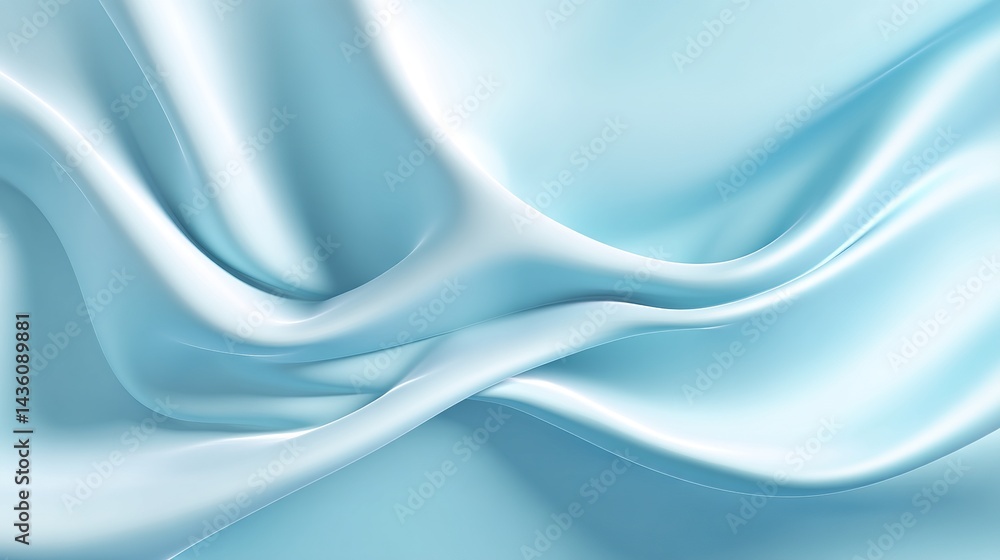 Fototapeta premium Abstract Blue Gradient Background with Subtle Wave-Like Textures, Calming and Minimalist, Soft Ambient Glow, Serene and Versatile Backdrop