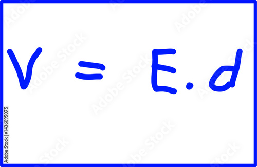 static electricity physics, electrical capacity, physics formulas The relationship between E and V