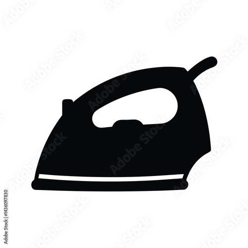 steam iron isolated on white background