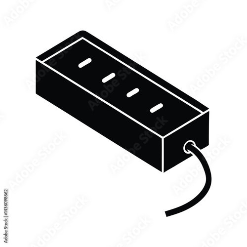 surge protector on white background