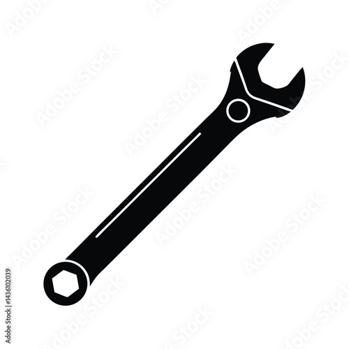 torque wrench isolated on white background