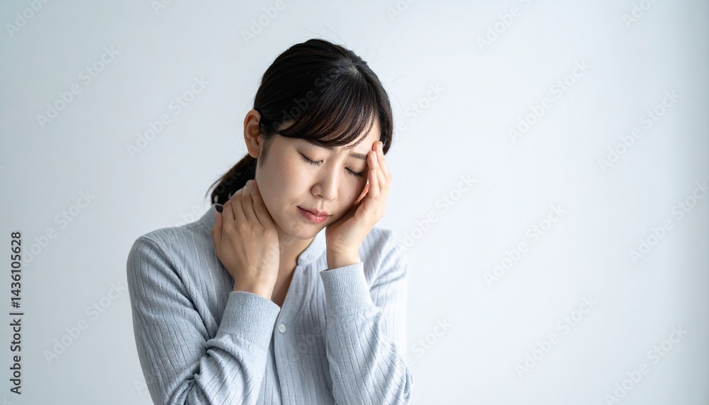 悩んでいる女性 悩んでいる女性
