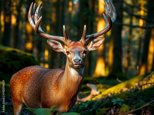 Plakat white tailed deer