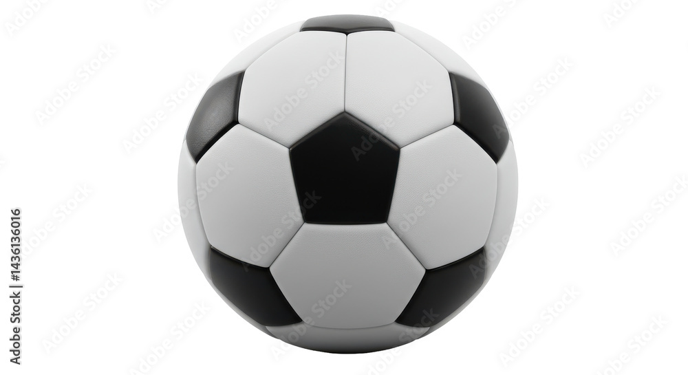 Classic soccer ball shines against the darkness Classic soccer ball shines against the darkness