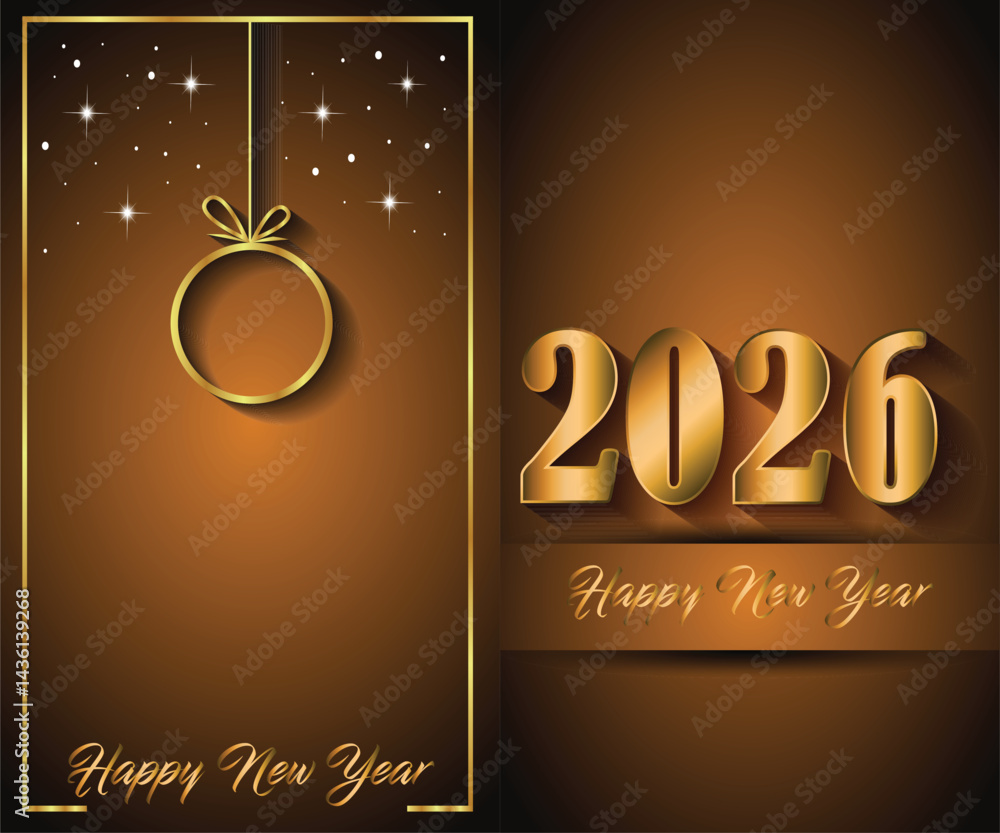 2026 Happy New Year background for your season invitations , festive posters, greetings cards.