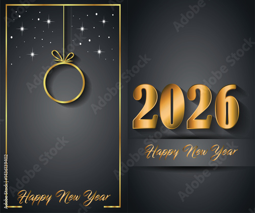 2026 Happy New Year background for your season invitations , festive posters, greetings cards.