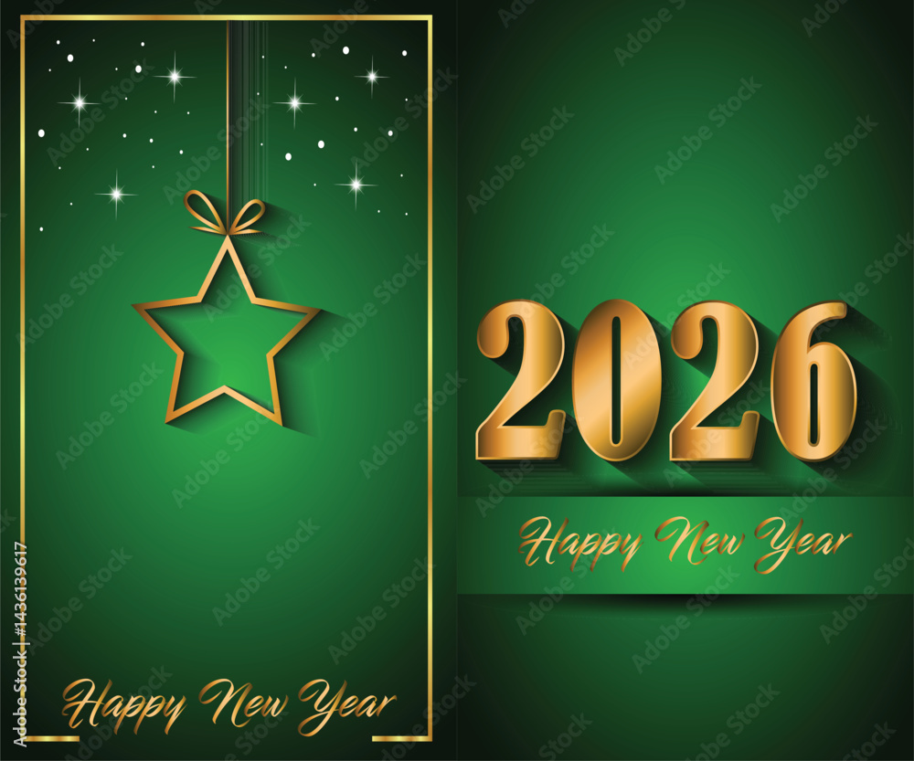 2026 Happy New Year background for your season invitations , festive posters, greetings cards.