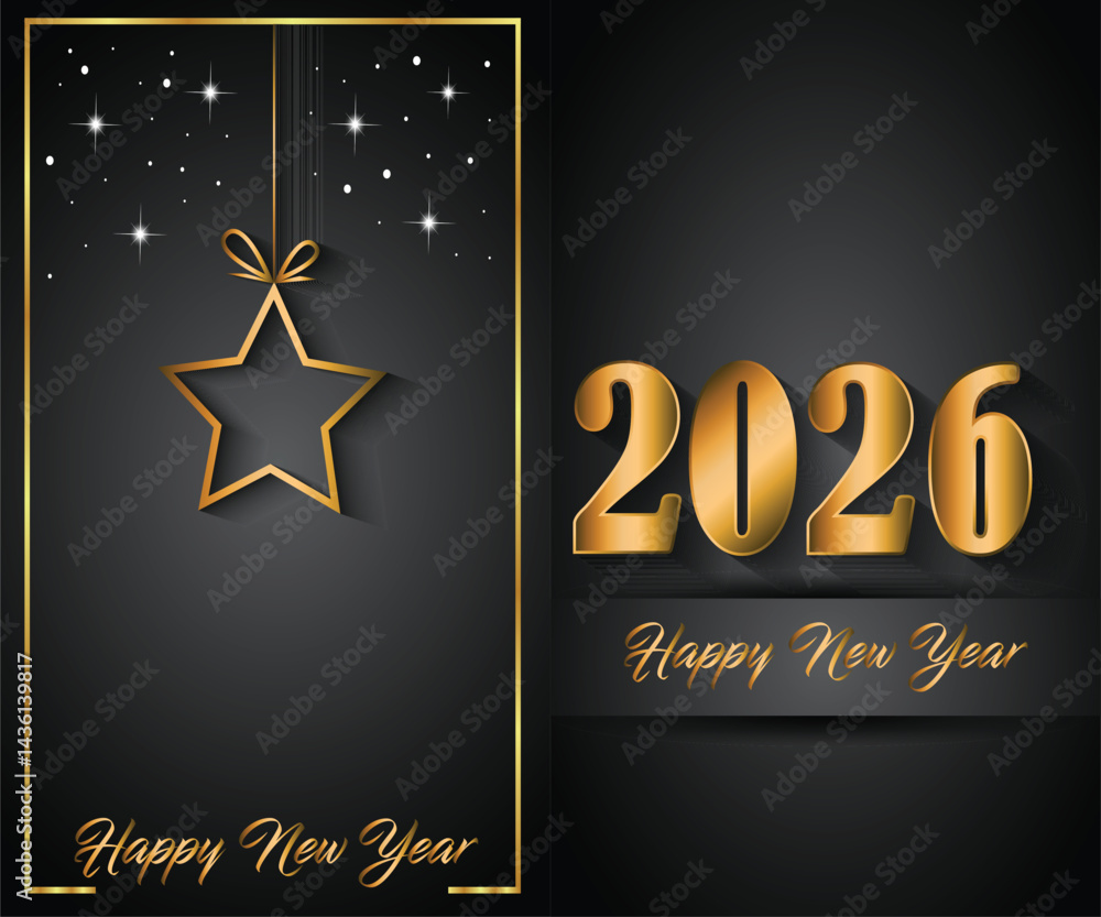 2026 Happy New Year background for your season invitations , festive posters, greetings cards.