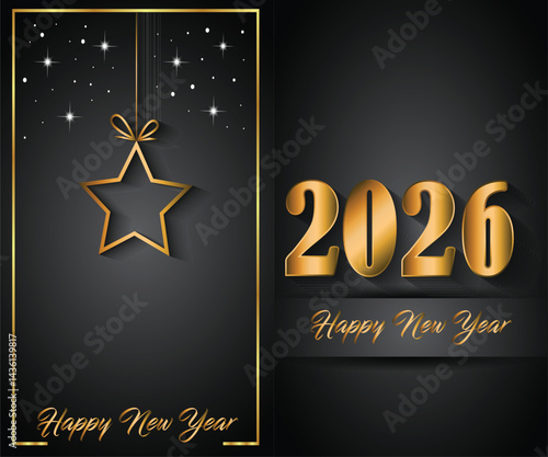2026 Happy New Year background for your season invitations , festive posters, greetings cards.
