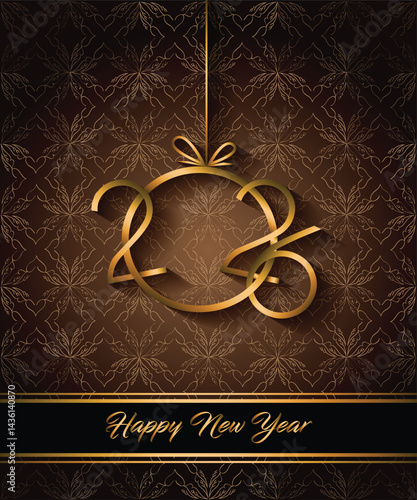 2026 Happy New Year background for your seasonal invitations, festive posters, greetings cards.