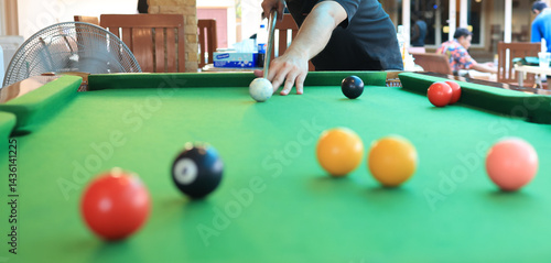 Photos billiard poule close-up