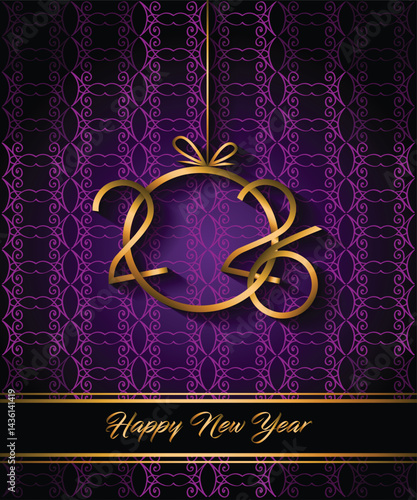 Obraz na płótnie 2026 Happy New Year background for your seasonal invitations, festive posters, greetings cards. w salonie