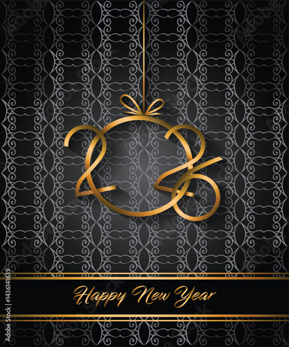 Obraz na płótnie 2026 Happy New Year background for your seasonal invitations, festive posters, greetings cards. w salonie
