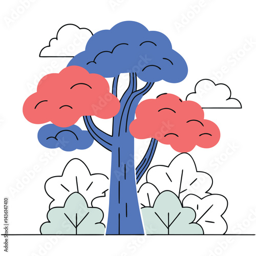 Tropical and Medicinal Trees teak, eucalyptus, cinchona, moringa, neem, balsa, arjuna, camphor, flame tree delonix regia, golden shower tree,