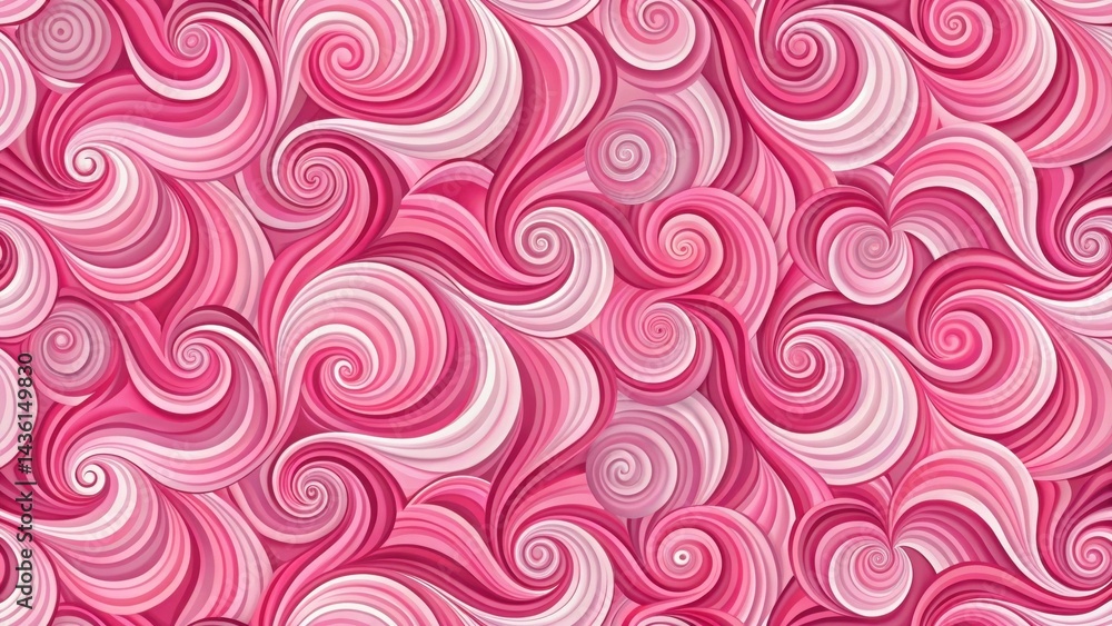 Abstract Pink Swirling Design A Seamless Pattern of Intertwined Spirals and Curving Lines in Shades of Pink and White for Elegant Backgrounds and Decorative Purposes Abstract Pink Swirling Design A Seamless Pattern of Intertwined Spirals and Curving Lines in Shades of Pink and White for Elegant Backgrounds and Decorative Purposes