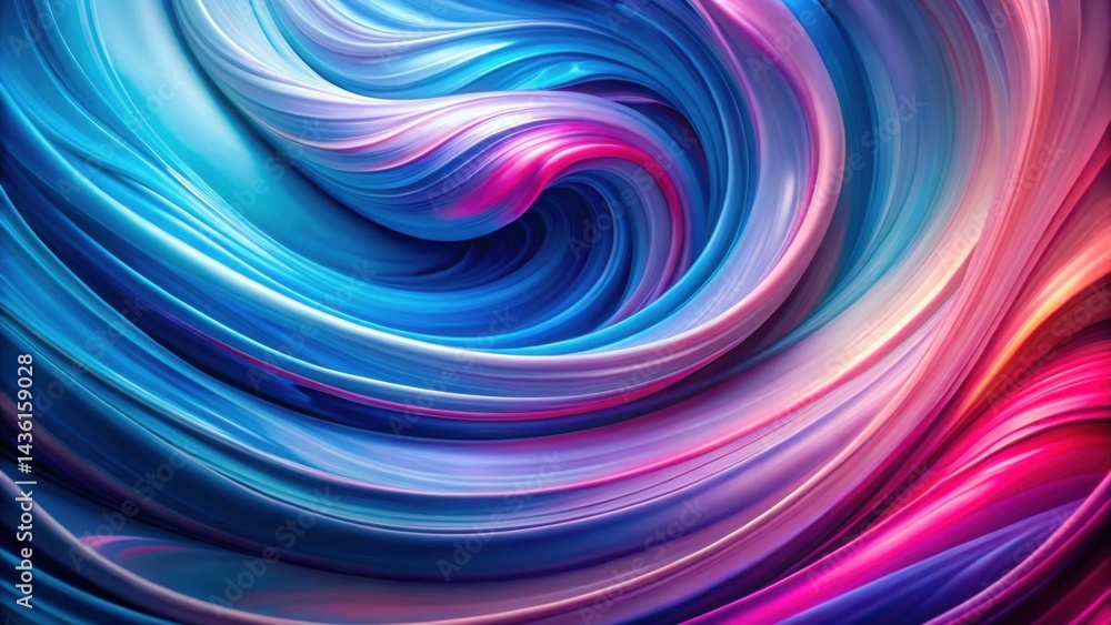 Abstract Swirling Vibrant Hues A Symphony of Blue, Pink, and Purple Color Flows in a Dynamic Vortex of Smooth, Shiny, and Glossy Textures Abstract Swirling Vibrant Hues A Symphony of Blue, Pink, and Purple Color Flows in a Dynamic Vortex of Smooth, Shiny, and Glossy Textures