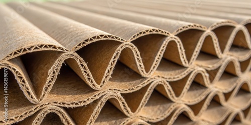 Close-up of Corrugated Card...