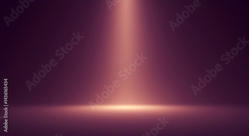 Subtle Spotlight Illuminating Elegant Mauve Gradient Interior Studio Backdrop