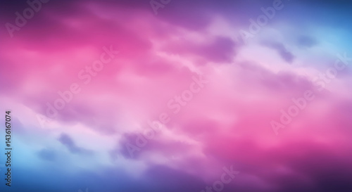 Soft Hues In A Dreamy Cloudscape With Abstract Color Blend